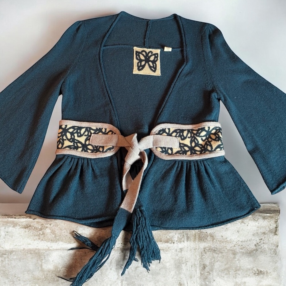 Ruby Moon Wool Blend Sweater Size Medium - image 1